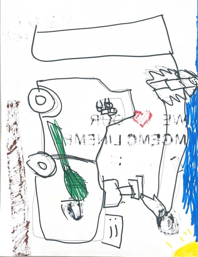 "Thank you, Middle Georgia EMC Linemen" Card from Student