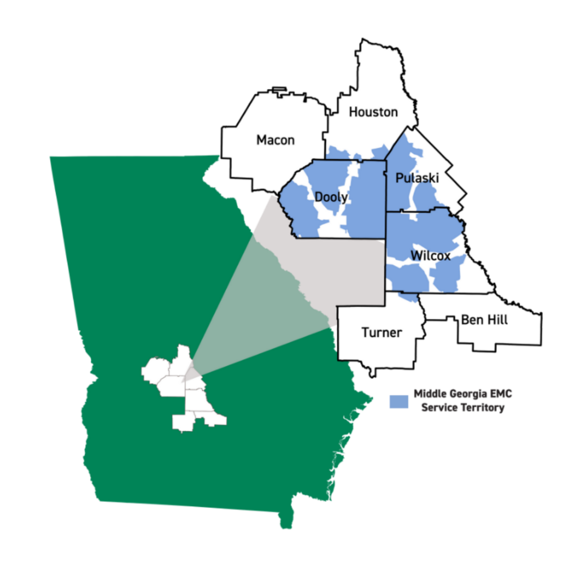 MGEMC Service Territory